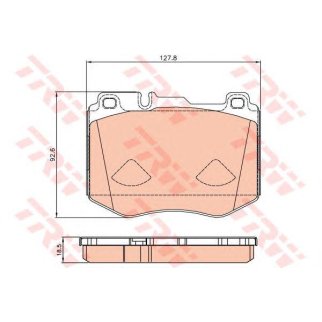 Колодки тормозные передние к-кт TRW GDB2081 фото