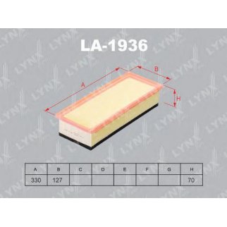 Фильтр воздушный LYNXauto LA-1936 фото