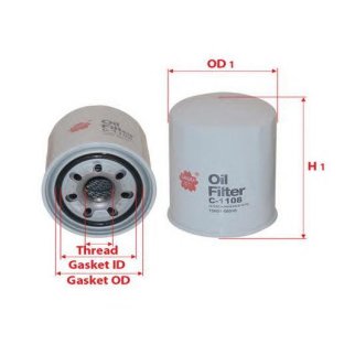 Фильтр масляный SAKURA C1108 фото