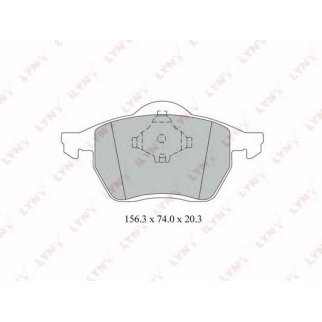 Колодки тормозные передние к-кт LYNXauto BD-3023 фото