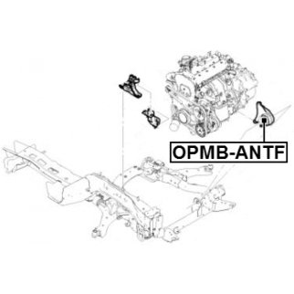 Сайлентблок опоры двигателя FEBEST OPMB-ANTF фото 2