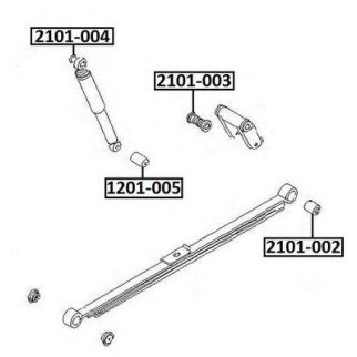 Сайлентблок ASVA 2101-003 фото