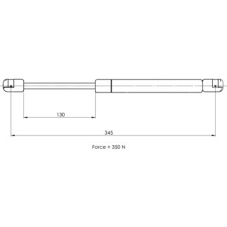 Газовый упор багажника TRIALLI GS 0917 фото 2
