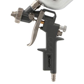 Краскопульт MATRIX с верхним бачком 1л, (сопла 1.2, 1.5, 1.8мм) фото 4