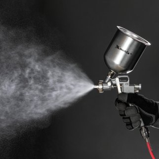 Краскопульт MATRIX с верхним бачком 1л, (сопла 1.2, 1.5, 1.8мм) фото 8