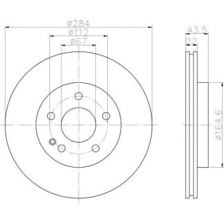 Диск тормозной передний вентилируемый TEXTAR 92059403 фото