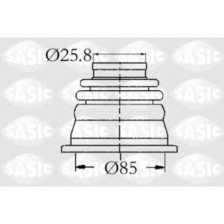 Пыльник ШРУСа внутр. пер SASIC 4003408 фото