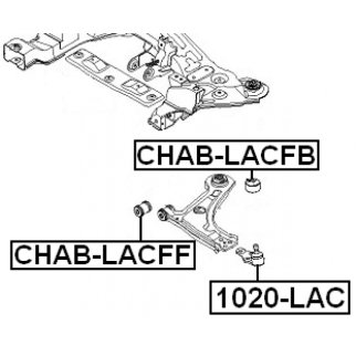 Сайлентблок рычага FEBEST CHAB-LACFB фото 2