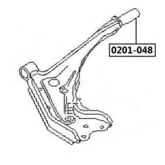Сайлентблок ASVA 0201-048 фото