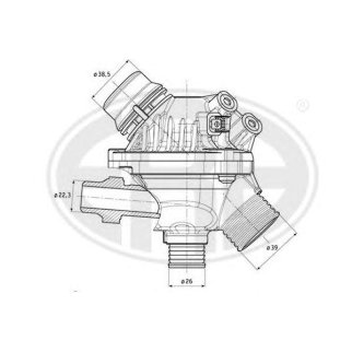 Термостат BMW E60/E83/E90 2.5/3.0 04- фото
