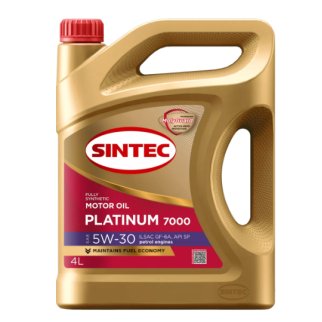 Масло моторное SINTEC PLATINUM 7000 5W30 GF-6A синт. 4л фото 1
