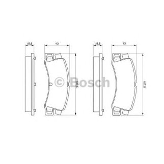 Колодки тормозные BOSCH _0 986 424 383 фото