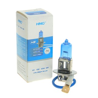 Лампа 12V H3 (55) PK22s SUPER WHITE 5500K 12V HNG фото