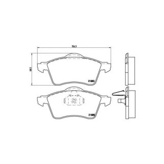Колодки тормозные передние к-кт brembo P 85 047 фото