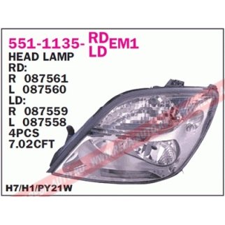 Фара левая DEPO 551-1135L-LDEM1 фото