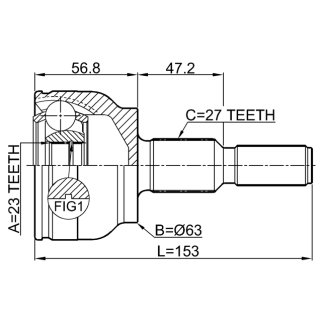 2110-CDH_ШРУС наружный к-кт! Ford Focus III 11-14 фото 2