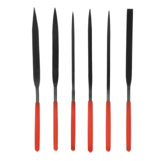 Набор надфилей, 160 х 4 мм, 6 шт., обрезиненные рукоятки MATRIX фото