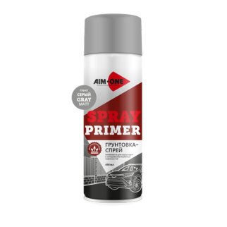 Грунт серый AIM-ONE аэрозоль 450мл фото