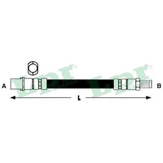 Шланг тормозной Lpr 6T46315 фото