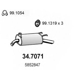 Глушитель 3-ая часть ASSO 34.7071 фото