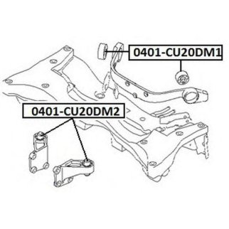 Сайлентблок ASVA 0401-CU20DM2 фото