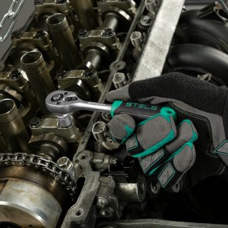 Набор инструмента 1/2" 1/4" пластиковый кейс 82пр. STELS фото 26