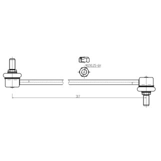 Стойка переднего стабилизатора TRIALLI SP 2301 фото 2