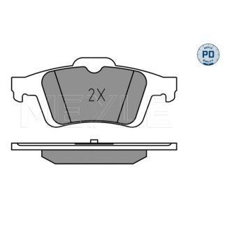 Колодки тормозные MEYLE _025 241 3717/PD фото