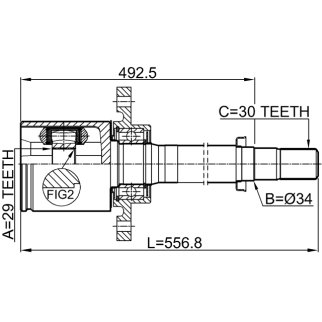 ШРУС внутренний FEBEST 0211-T31ATRH фото 2