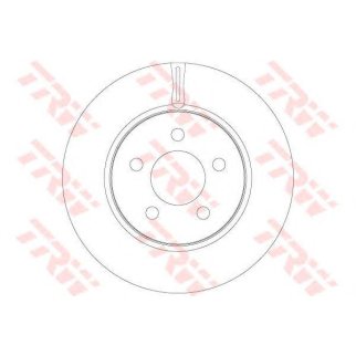 Диск тормозной передний вентилируемый TRW DF6264 фото