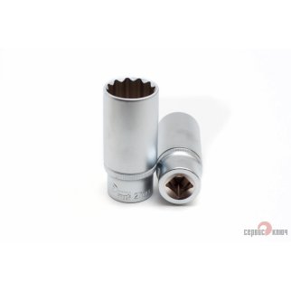 Головка торцевая 27 1/2" 12гр глубокая СЕРВИС КЛЮЧ фото