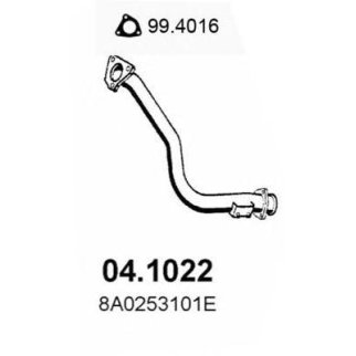 Приемная труба глушителя ASSO 04.1022 фото