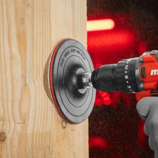 Круг абразивный на ворсовой подложке под липучку, перфорированный P80 125мм 5шт MATRIX фото 6