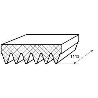 Ремень ручейковый FEBEST 88128-6L1113 фото 2