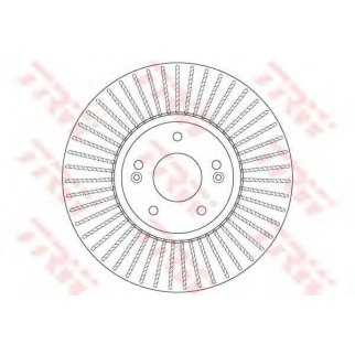 Диск тормозной передний вентилируемый TRW DF6222 фото