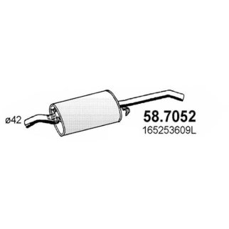 Глушитель 4-ая часть ASSO 58.7052 фото