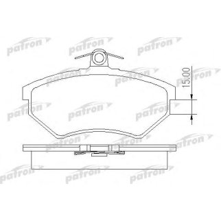 Колодки тормозные PATRON PBP413 фото