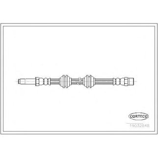 Шланг тормозной CORTECO 19032848 фото
