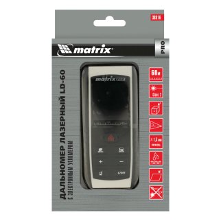Дальномер лазерный LD-60, 60 м, с электронным угломером MATRIX фото 9