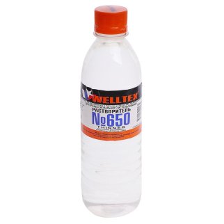 Растворитель 650 WELLTEX пласт.бут. 0,5л фото