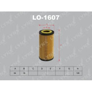 Фильтр масляный LYNXauto LO-1607 фото