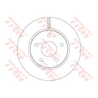 Диск тормозной передний вентилируемый TRW DF6415 фото