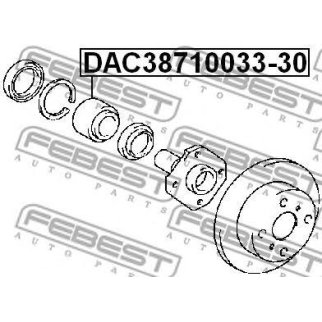 DAC3871003330_подшипник ступ. пер.! Toyota Corolla 92-00 без ABS фото