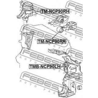 ПОДУШКА ДВИГАТЕЛЯ ЗАДНЯЯ (FEBEST) фото