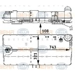 Бачок расширительный Hella 8MA 376 705-331 фото 3