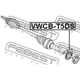 Подшипник подвесной FEBEST VWCB-T5DS фото