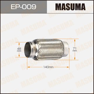 Гофра глушителя Masuma EP-009 фото