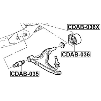 Сайлентблок FEBEST CDAB-036 фото 2
