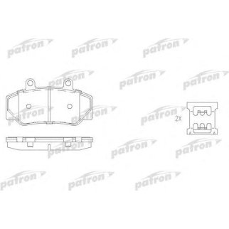 Колодки тормозные PATRON PBP628 фото