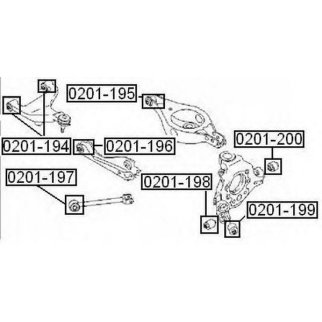 Сайлентблок ASVA 0201-196 фото
